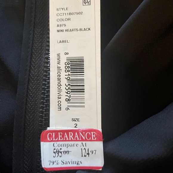 NWT Alice + Olivia off the shoulder dress - Picture 6 of 6